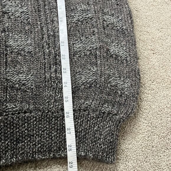 Collezione Zenio Mens Sweater XL Brown Wool Textured Grandpa Cosby Uruguay Vtg - Picture 4 of 5